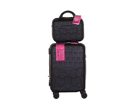 Valija Carry On + Beauty Case Simones Negro