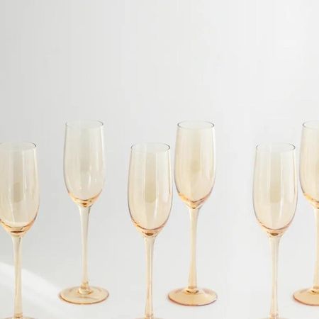 Set 6 copas de champagne Blackly Bombe 180 ml