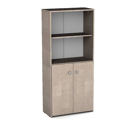 BIBLIOTECA ORLANDI AB 1452 OFICINA - ABEDUL, 2 PUERTAS, 3 ESTANTES