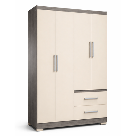 Placard Ropero Reforzado de 4 Puertas 2 Cajones Golden Oregon Maximo Fortaleza