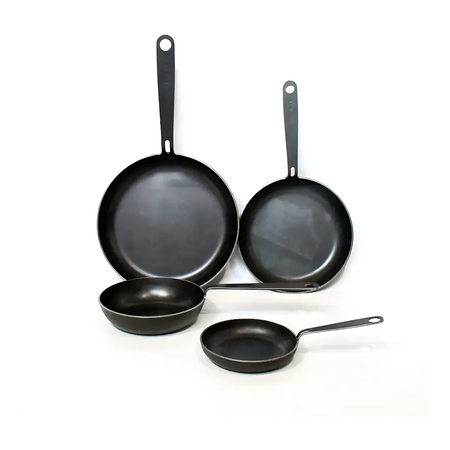 Combo 4 Sartenes De Hierro Kamado Argentino N30 - N25 - N20