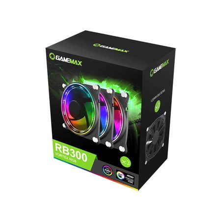 Fan Coolers Gamemax RB300 Kit x3 Fans Argb 12Cm