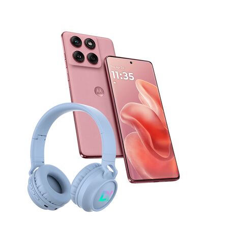 Combo Moto Edge 60 Fusion 8+256GB Rojo + Auriculares Vincha Dekkin BT