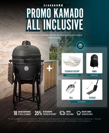PROMO ALL INCLUSIVE: KAMADO ASADOR CRIOLLO 21"