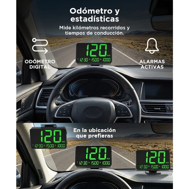 Velocimetro Auto Gadnic Digital Gps Reloj Tablero - Vista 5