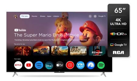 Smart Tv Google 4k 65'' Rca G65p7uhd Chromecast C/ Bluetooth