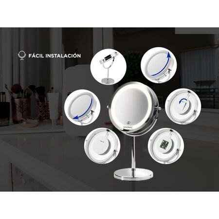 Espejo para Maquillaje Gadnic Led GMD710 7X/1X