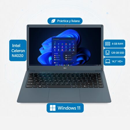 Notebook Gfast Chicago1.2 Intel Celeron 4gb 128gb Ssd Win 11