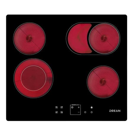 Anafe Vitrocerámico 4 Hornallas Drean AEDR60CNV 58 Cm