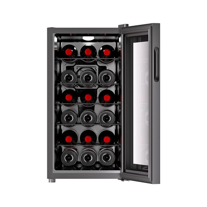 Cava de Vino Termoeléctrica 18 Botellas RANSER WC-7000 MENDOZA 11 °C a 18 °C Negro - Vista 3