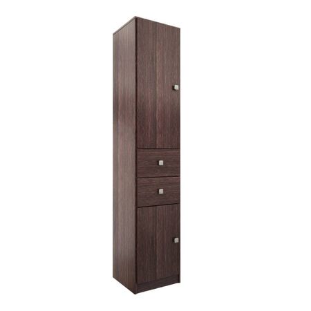 MULTIFUNCION ECO ORLANDI WE 726 PREMIUM - WENGUE, 2 PUERTAS, 2 CAJONES, 1 ESTANTE