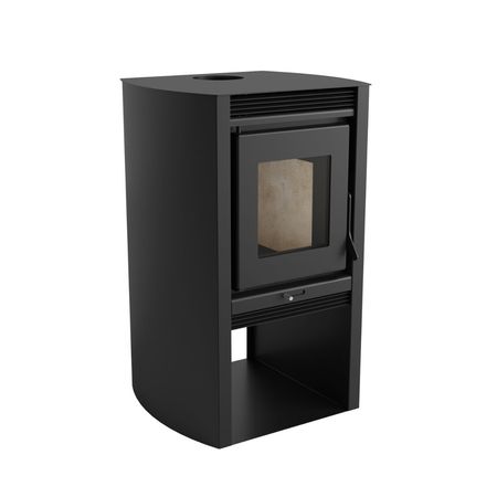 Estufa Metavila Montevideo 690exp Pequeño Grafito Calefactor