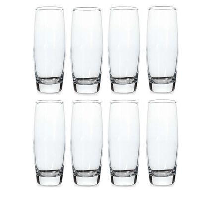 Set X 8 Vaso Vidrio Copa Agua Licuados Jugos 500 Ml Pasabahce Pleasure
