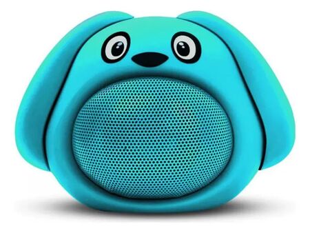 Parlante Soul Portatil Bluetooth Con Diseño Animalitos Color Rosa Celeste