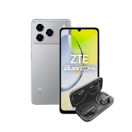 Combo ZTE A56 Pro 4+8GB 128GB Grey + Auriculares Hune TWS ACC-TW-030