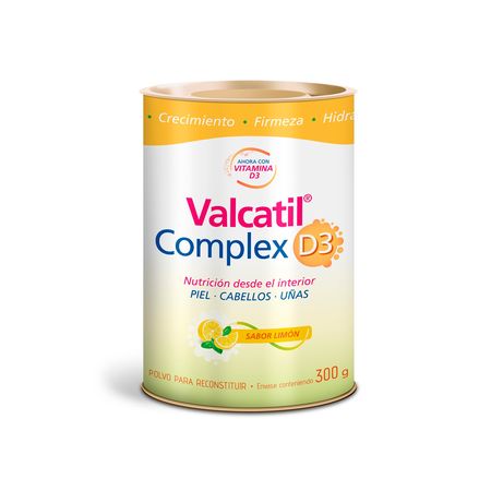 Valcatil Complex D3 Polvo Lata Nutricion Piel Cabello Limon