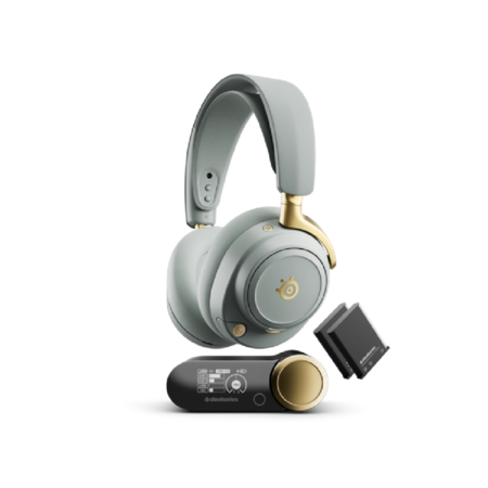 Auriculares Inalámbricos SteelSeries Arctis Nova Elite Sage Gold