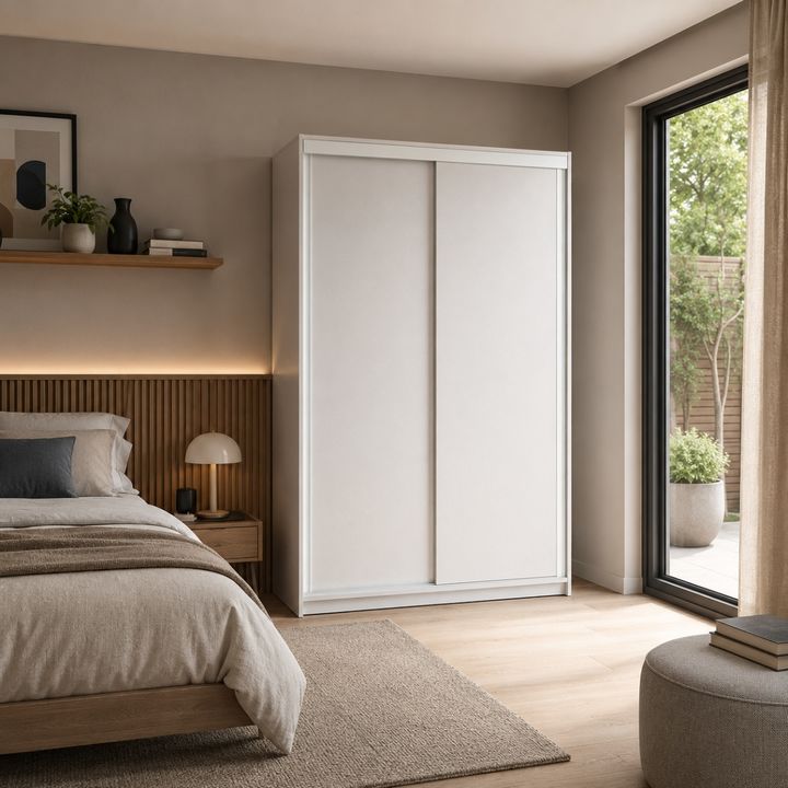 Placard Corredizo 1,30 2 Puertas Blanco Tables - Vista 2