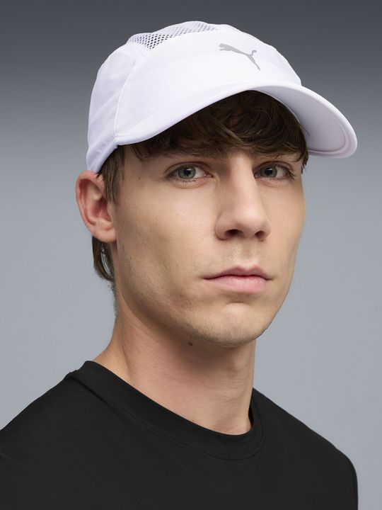 Gorra Puma Short Visor Unisex Running Blanco - Vista 3