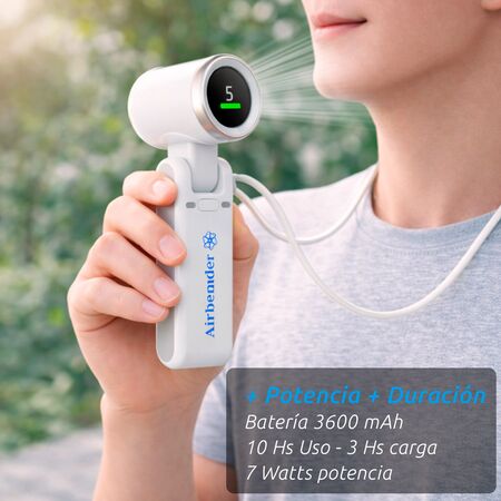 Mini Ventilador Turbo Portátil de Mano Recargable Cyclone Airbender