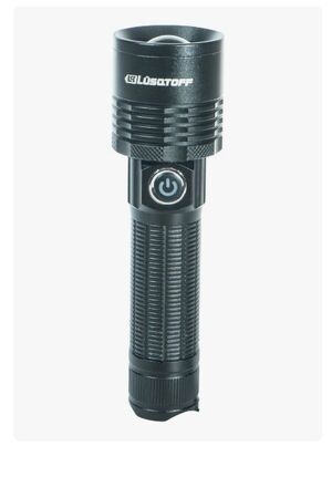 Linterna Led Aluminio 1000 Lumens 2 Modos Lusqtoff L7926 Blanco Negro