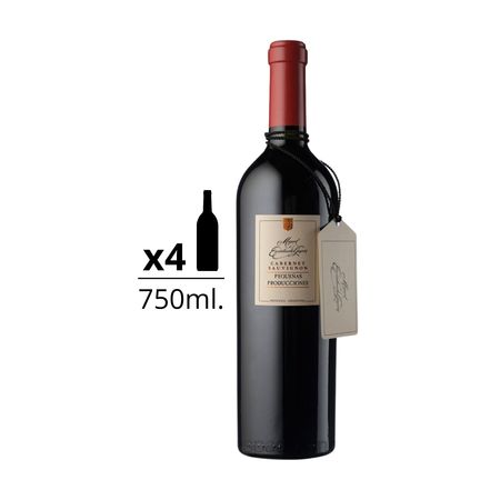 Vino Tinto Pequeñas Producciones Cabernet Sauvignon Caja x 4