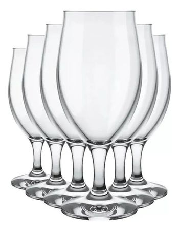 Set 6 Copas Cerveza Nadir Windsor 330ml Vidrio