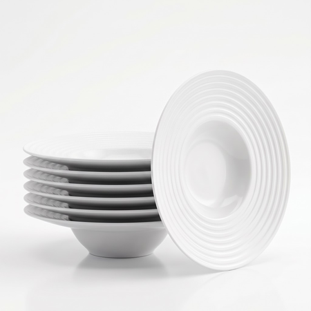 Set 6 Plato Para Risotto 27 Cm Porcelana Schmidt Blanco Risotto