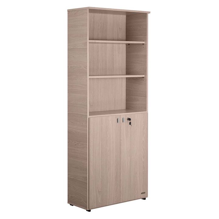 Biblioteca de Oficina 2 Puertas Bajas con Llave Gris Andino - Vista 3