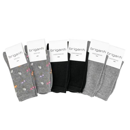 PACK X6 MEDIAS LISAS COMBINADAS M