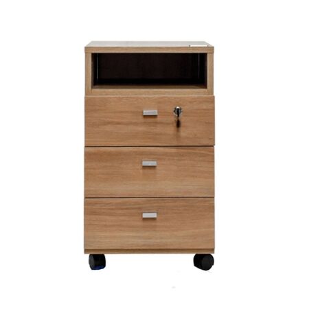 Cajonera Profesional 3 Cajones Platinum Acacia