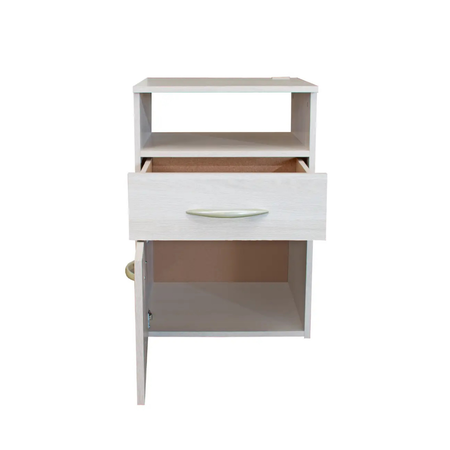 Mesa de Luz Platinum 1 Puerta 1 Cajón Gris Andino 962 