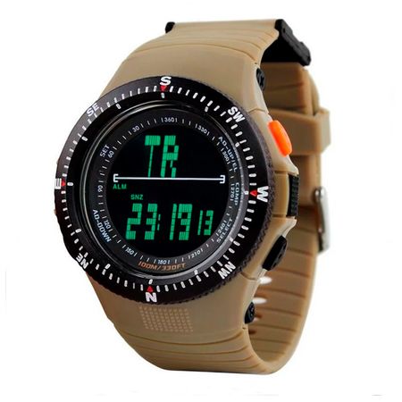 Reloj Sumergible Marrón Gadnic Digital con Alarma