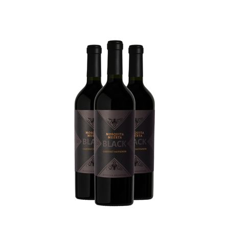 Vino Tinto Mosquita Muerta Black Cabernet Sauvignon Caja x 3