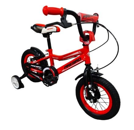 Bicicleta Infantil Firebird Rocky Rodado 12 Con Rueditas Rojo