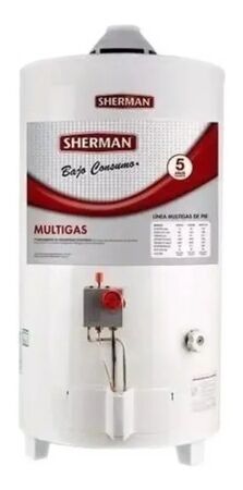 Termotanque Sherman 50 Lts Tpgp050msh13 Pie Multigas C/sup