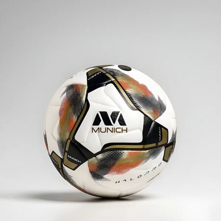 Pelota Futbol 11 Munich Halo Pro Fifa Profesional Numero 5 Blanco/Negro/Rojo