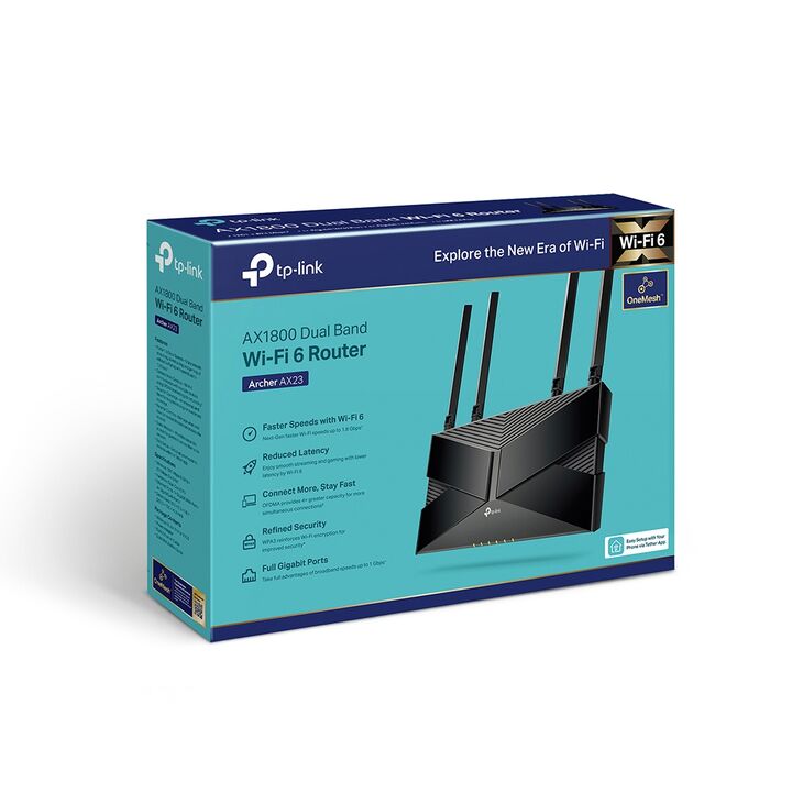 Router TP-Link 4P Archer AX23 AX1800 WiFi 6 - Vista 1