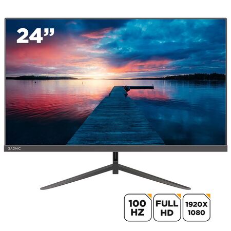 Monitor Led Gadnic 24" Alta resolución IPS Full HD