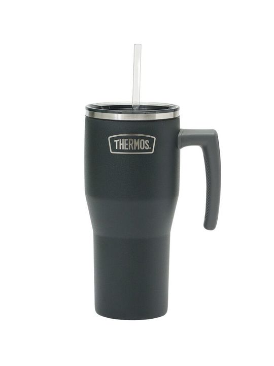 Thermos Classic Vaso Térmico 850ml gris con asa y sorbete - Vista 1