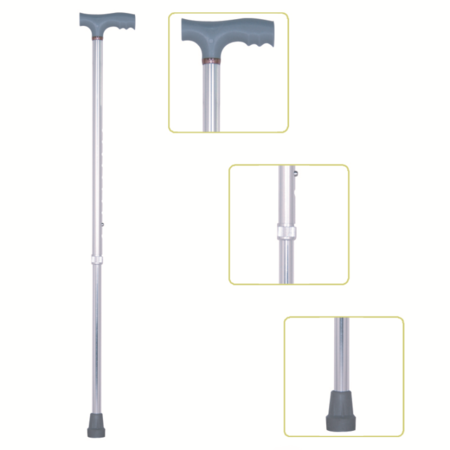 Baston Ortopedico Altura Regulable De Aluminio Jl920l