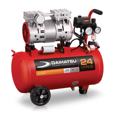 Compresor de aire libre de aceite 24 litros DAIHATSU