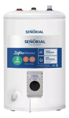 Termotanque Señorial 50 Lts Electrico L Zafiro C/superior