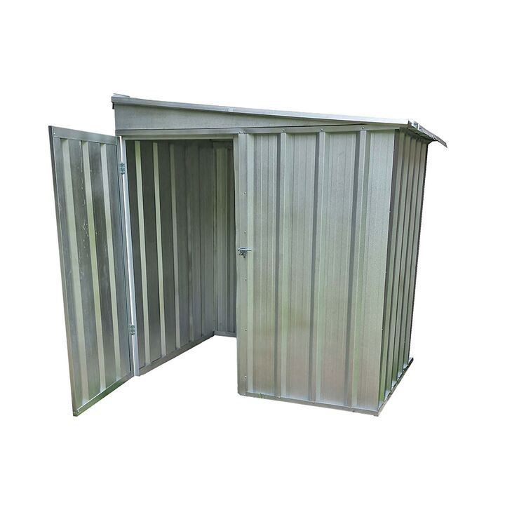 Deposito Armario Caseta Cobertizo de jardin 2x2 Techo 1 agua DON ACERO - Vista 3