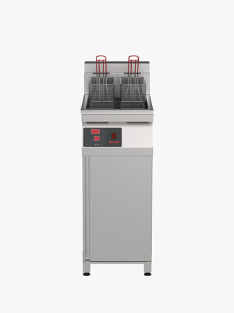 Freidora Automatica Electrica Brafh 28 Lts Acero Inoxidable Plateado