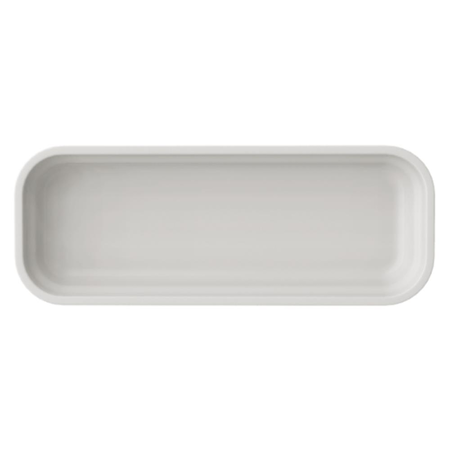 Fuente Bandeja 2/8 Porcelana Germer 31x12x4.5 Gastronomica Blanco