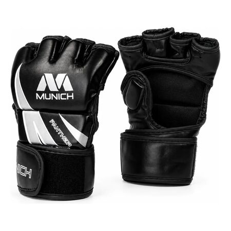 Guantes Mma Munich Artiom Medio Dedo Boxeo Artes Marciales Xl Negro