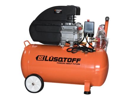 Compresor 25l Lusqtoff Lc-2025bk 2hp 50 Hz + Kit De Pintura