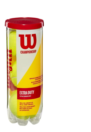 Pelotas Tenis Wilson Championship Tubo X3 Extra Duty