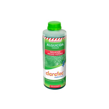 Alguicida Choque Piletas Piscinas 1 Lt Clorotec